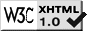 W3C-Logo für XHTML-Konformität